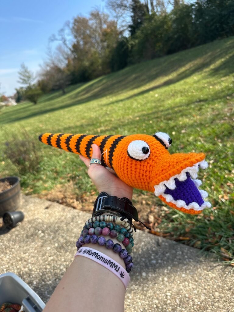 Crochet Baby Snake Danger Noodle Amigurumi/Stuffed Animal/Stuffie/Plush/Plushie
