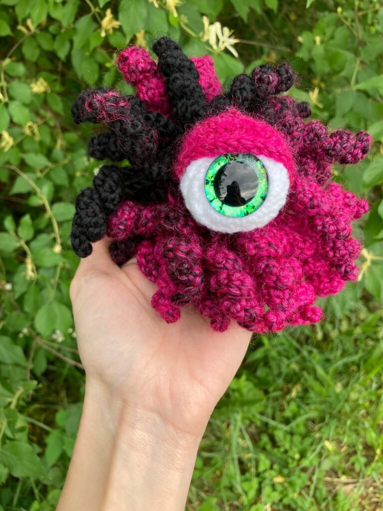Crochet Eyeball Monster Amigurumi | Stuffed Animal | Stuffie | Plush | Plushie