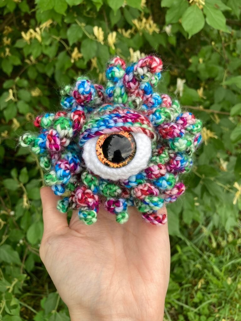 Crochet Eyeball Monster Amigurumi | Stuffed Animal | Stuffie | Plush | Plushie