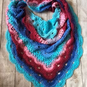 Crochet Granny Virus Shawl | Scarf | Wrap