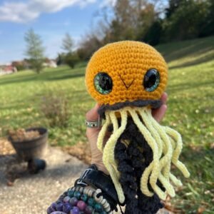 Crochet Jellyfish Amigurumi/Stuffed Animal/Stuffie/Plush/Plushie