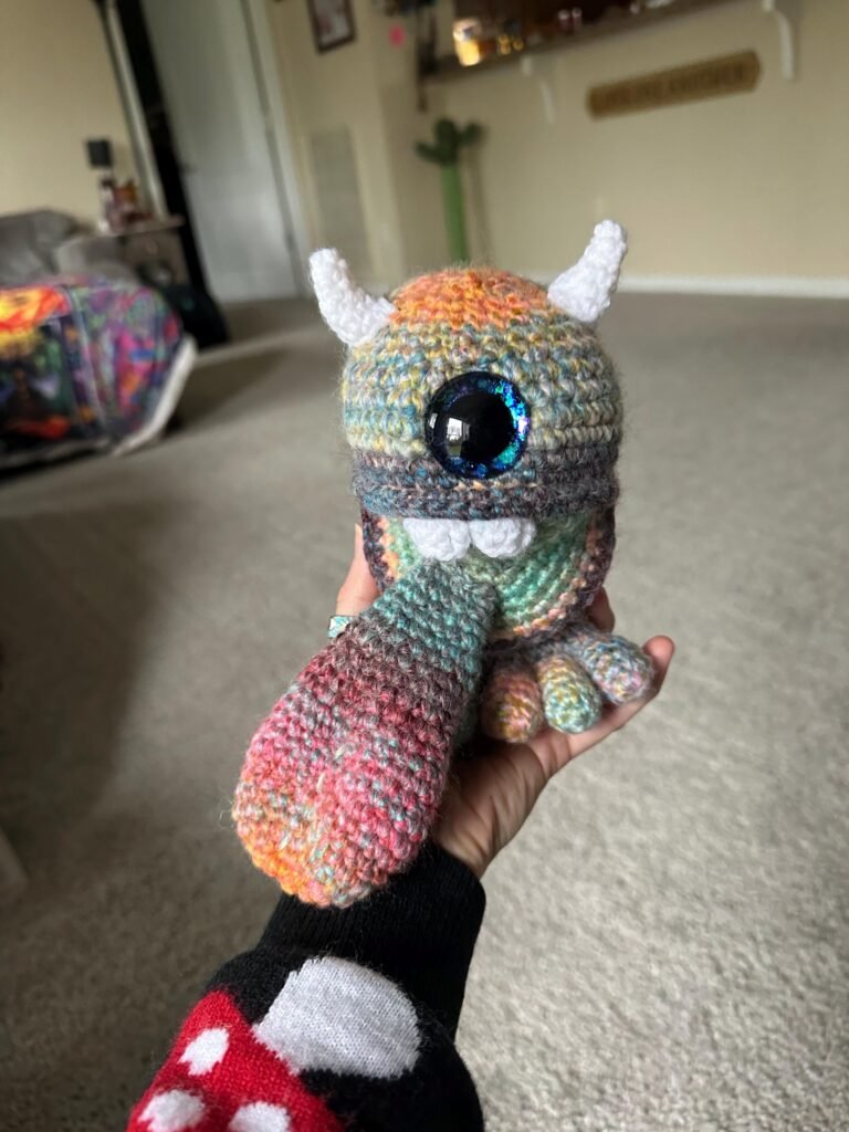 Crochet Monster Amigurumi/Stuffed Animal/Stuffie/Plush/Plushie