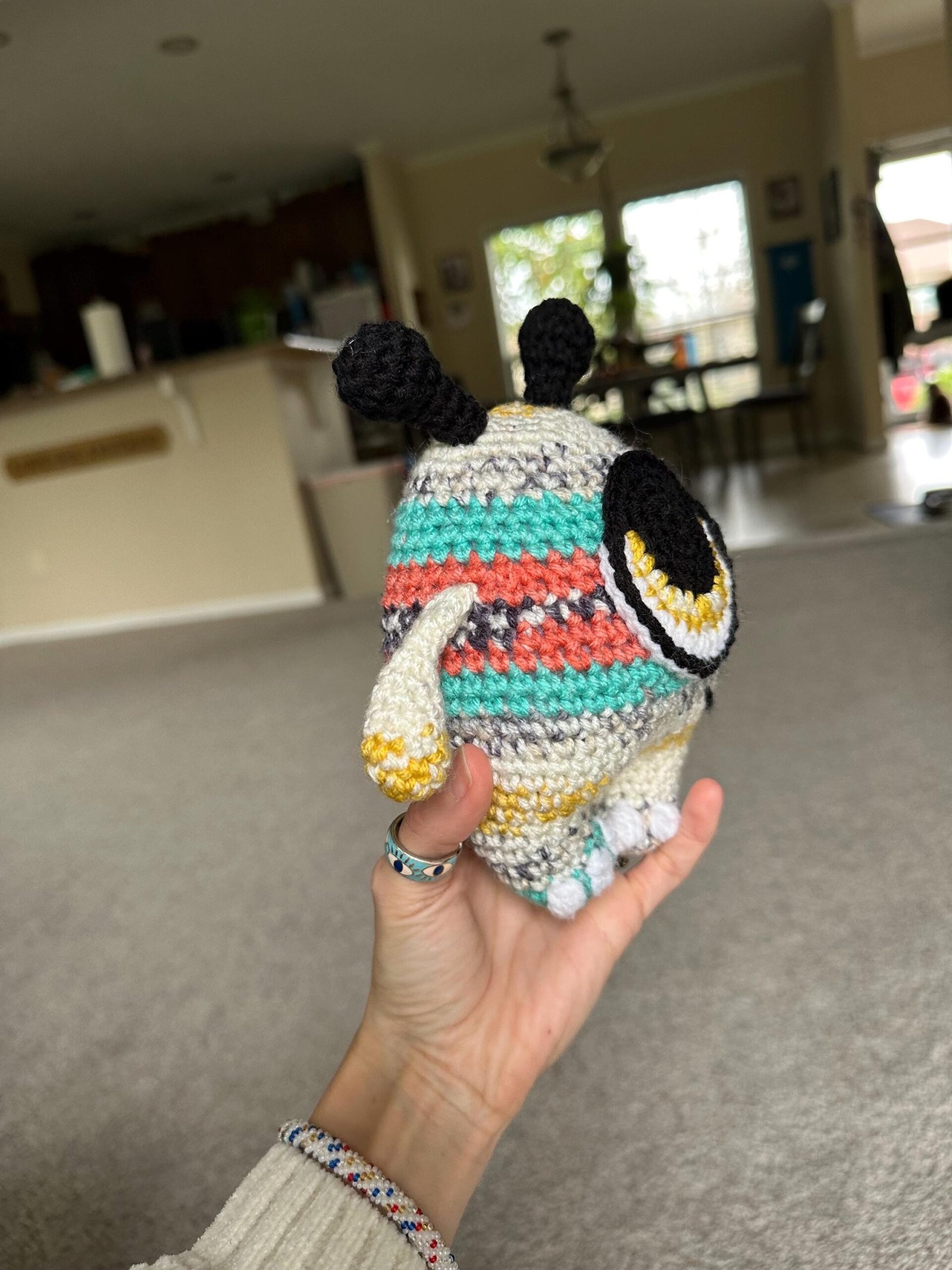 Crochet One Eyed Mini Monster Amigurumi | Stuffed Animal | Stuffie | Plush - Image 3