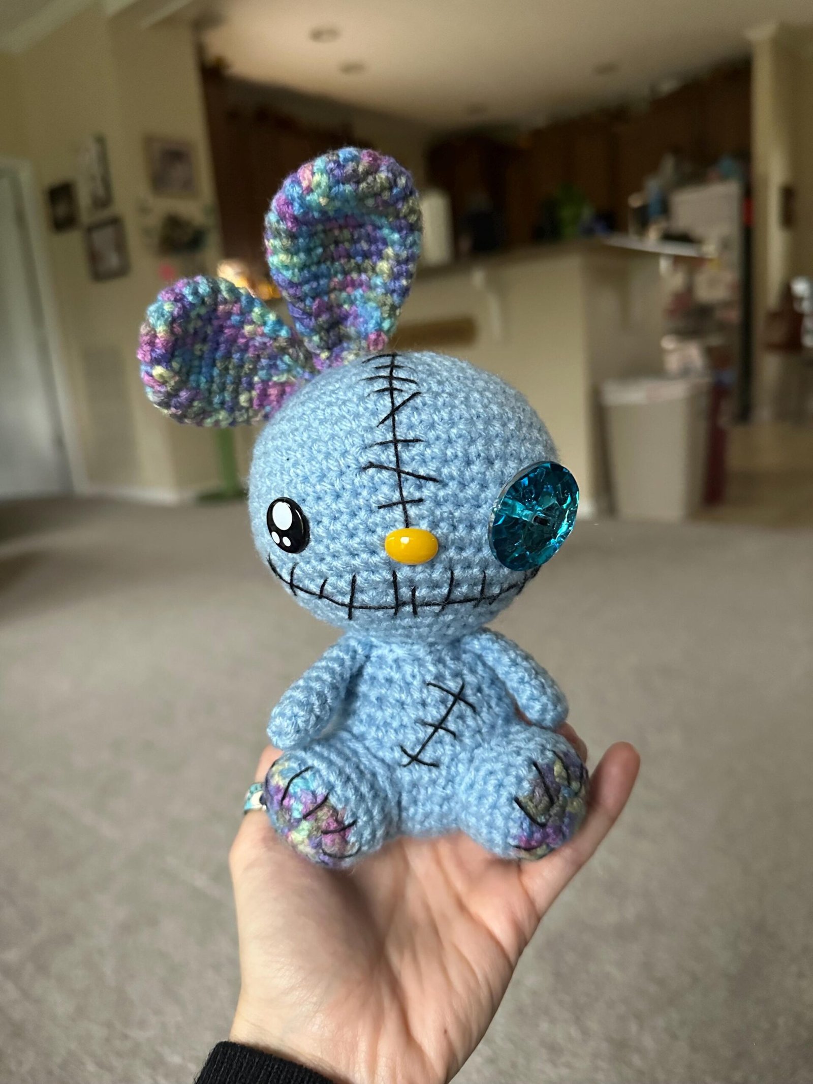 Crochet Voodoo Bunny Doll Amigurumi | Stuffed Animal | Plush | Plushie