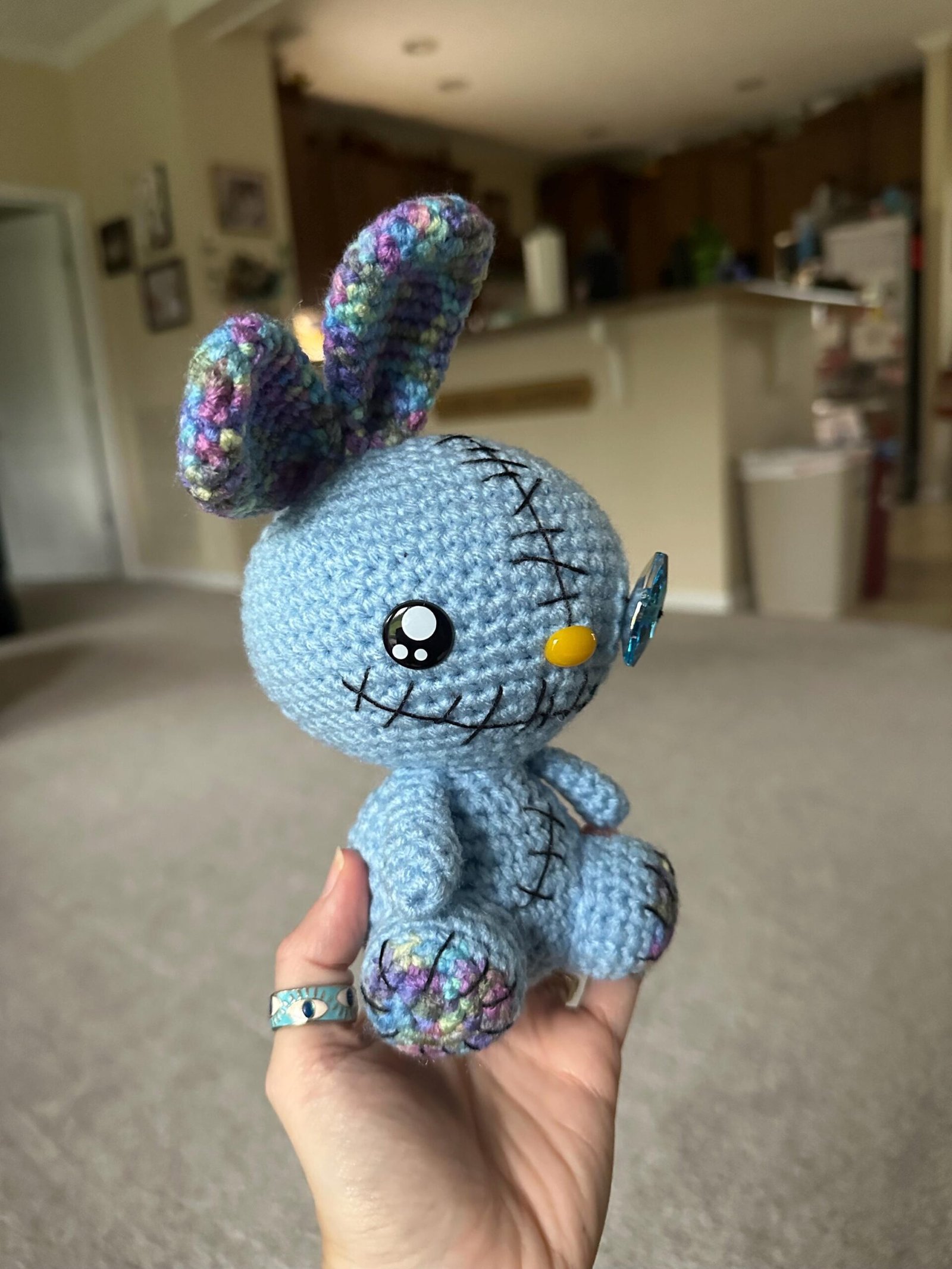 Crochet Voodoo Bunny Doll Amigurumi | Stuffed Animal | Plush | Plushie - Image 2