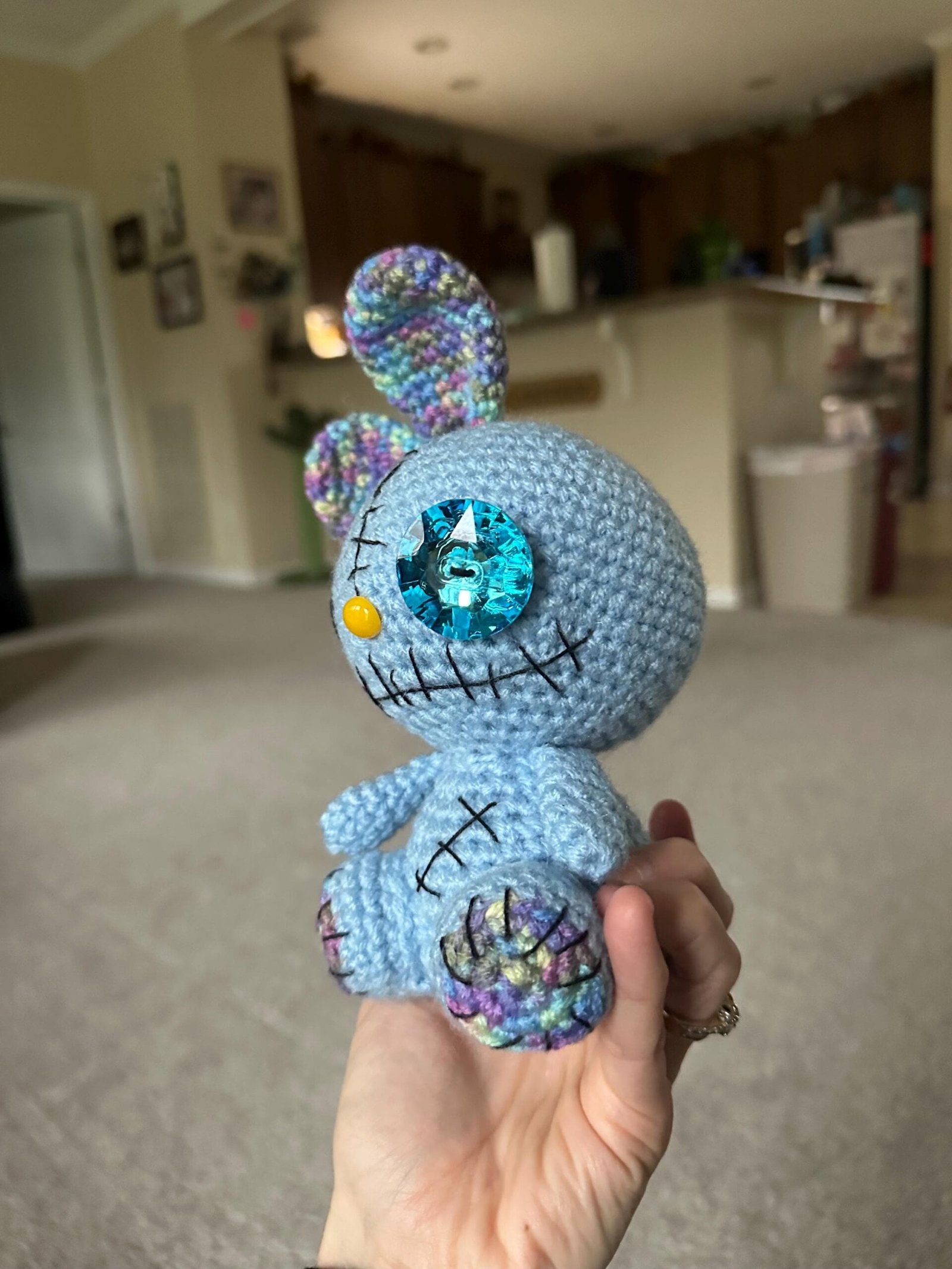 Crochet Voodoo Bunny Doll Amigurumi | Stuffed Animal | Plush | Plushie - Image 3