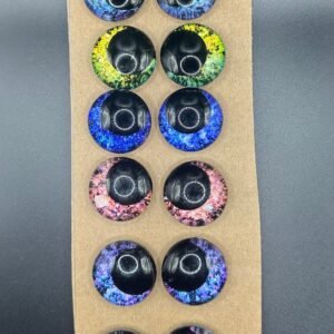 Handpainted Kawaii Safety Eyes: 30mm Plastic Holographic Eyeballs
