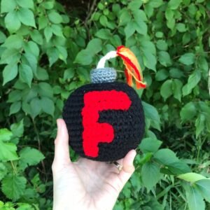 Made to Order* Crochet F Bomb Amigurumi | Stuffed Animal | Stuffie | Plush | Plushie