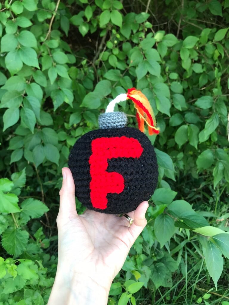 Made to Order* Crochet F Bomb Amigurumi | Stuffed Animal | Stuffie | Plush | Plushie