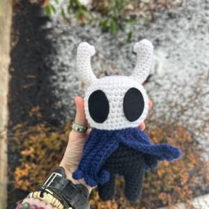 Handmade Hollow Knight–Inspired Crochet Plush