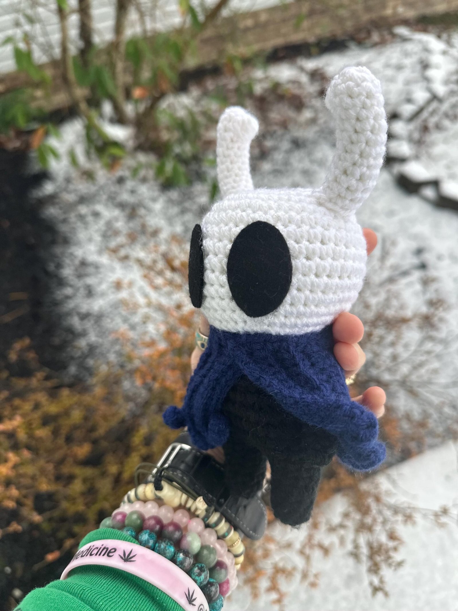 Handmade Hollow Knight–Inspired Crochet Plush - Image 3