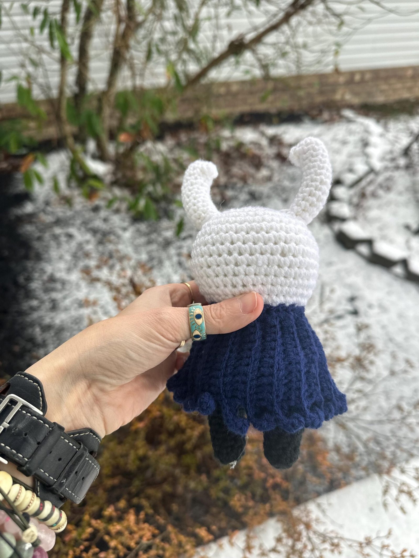 Handmade Hollow Knight–Inspired Crochet Plush - Image 4